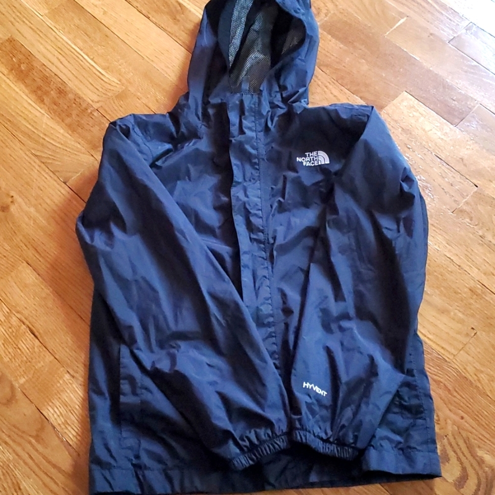 Youth The North Face hooded rain coat